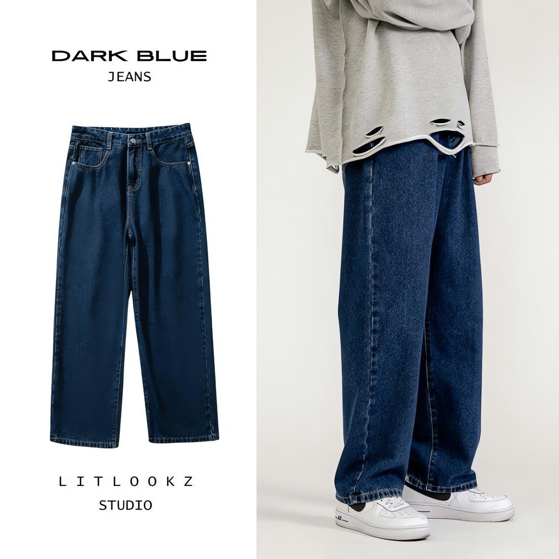 Soft Boy Washed Baggy Jeans - KAYSMAR