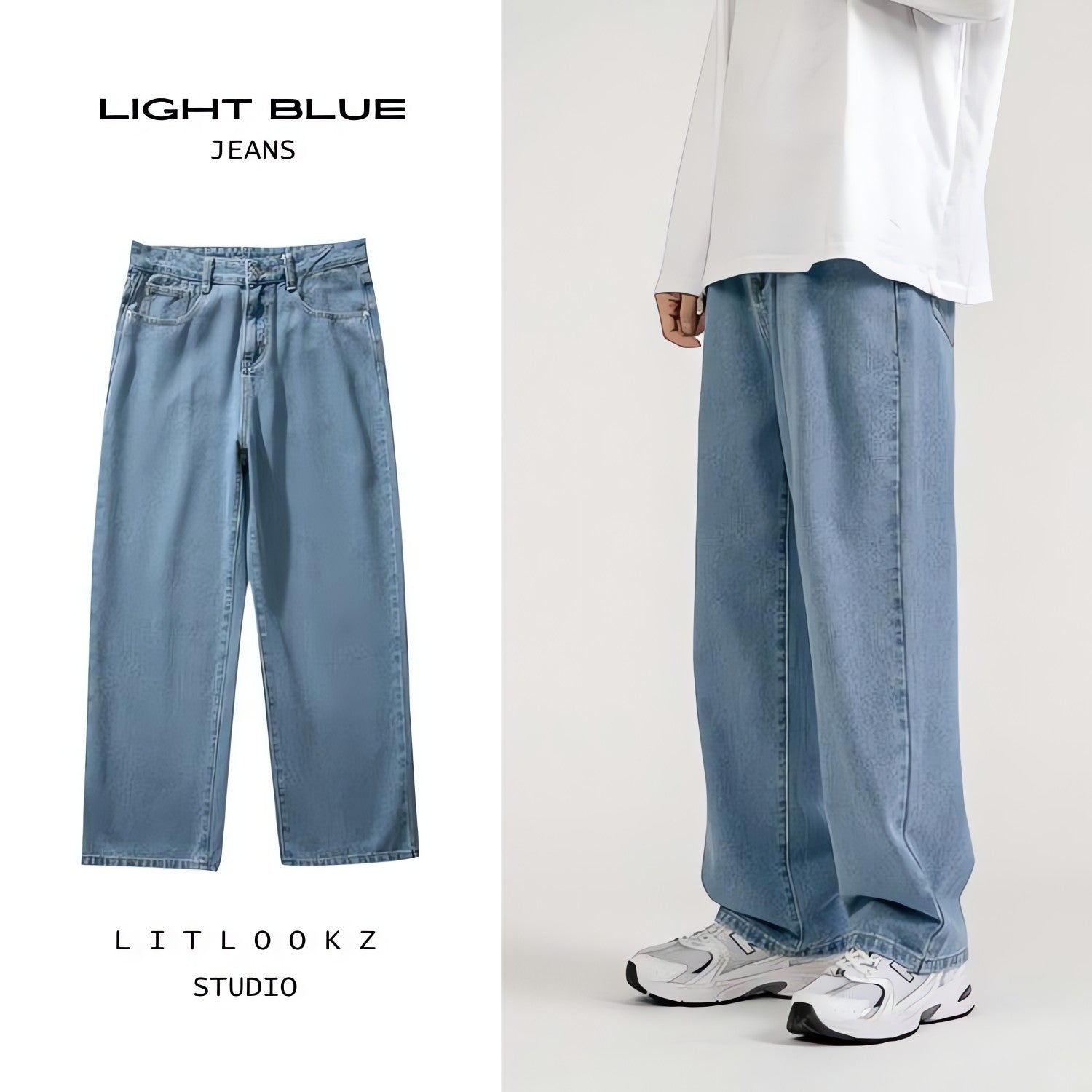 Soft Boy Washed Baggy Jeans - KAYSMAR