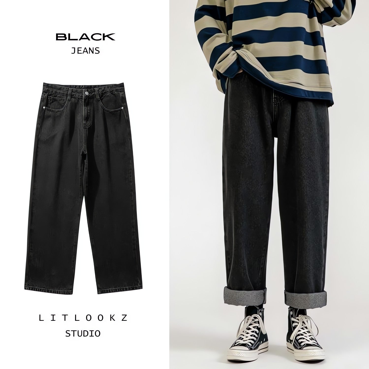 Soft Boy Washed Baggy Jeans - KAYSMAR