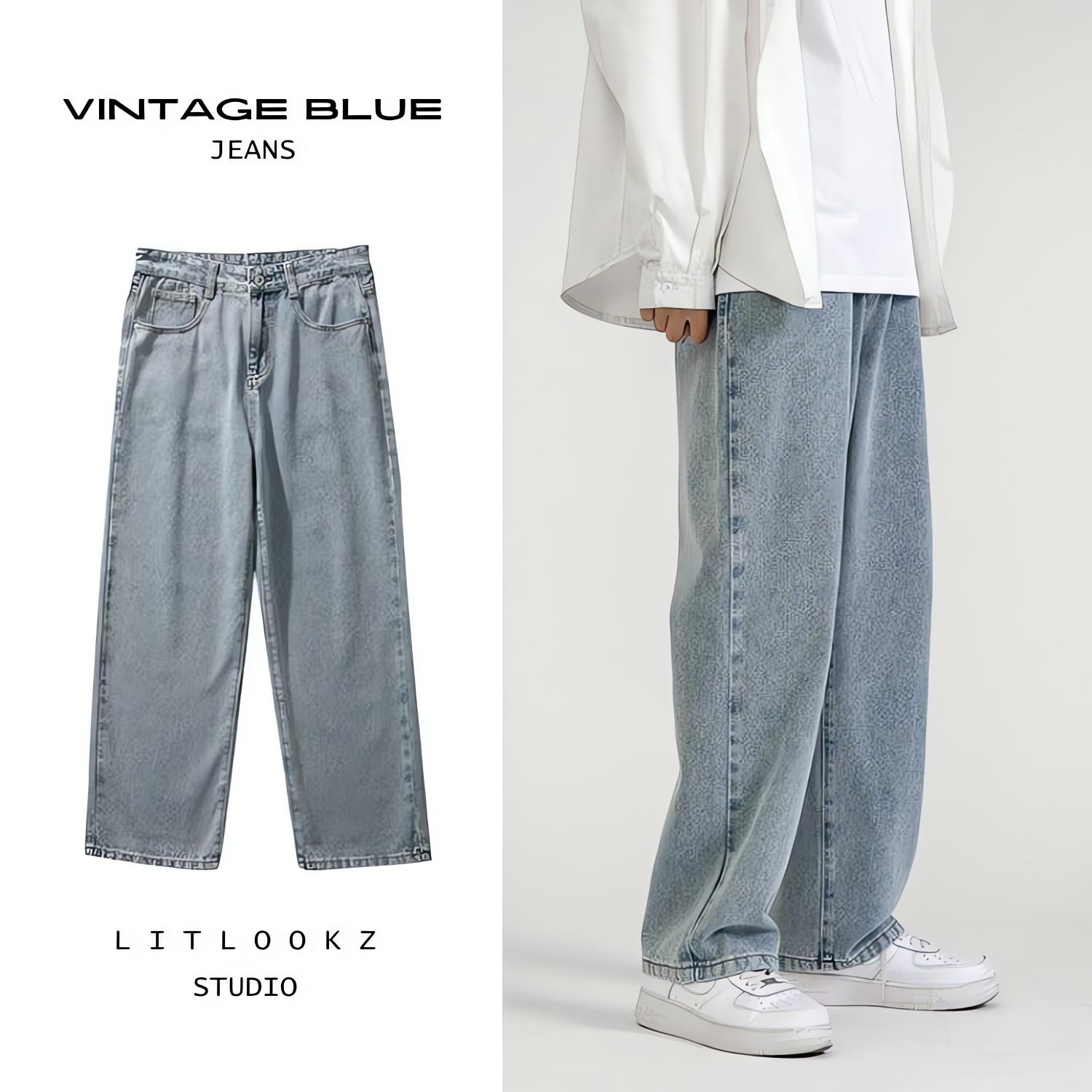Soft Boy Washed Baggy Jeans - KAYSMAR
