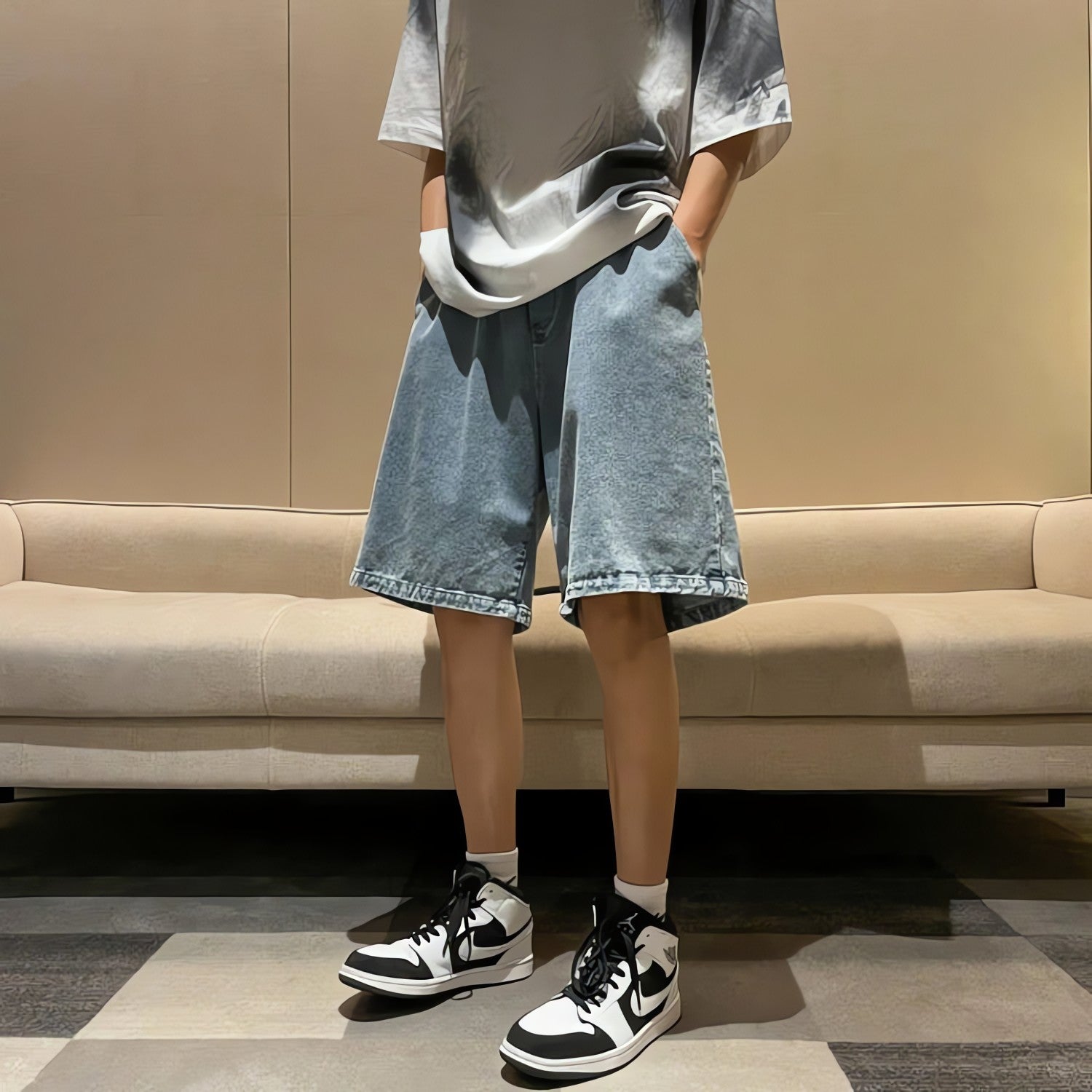Soft Boy Wide Leg Wash Shorts - KAYSMAR
