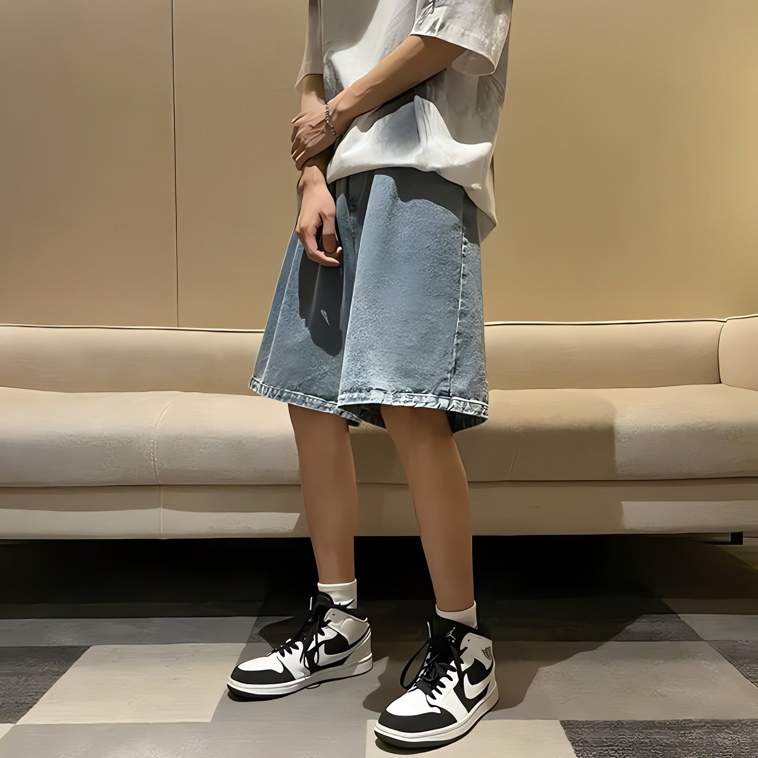Soft Boy Wide Leg Wash Shorts - KAYSMAR
