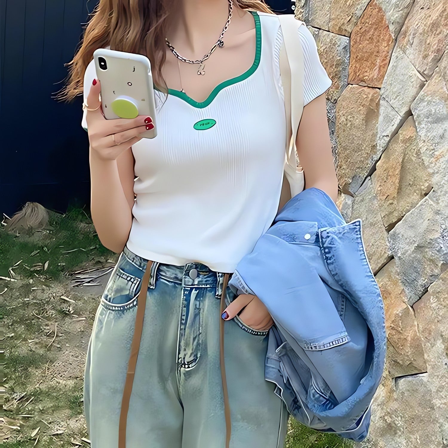 Soft Girl Basic Corduroy Top - KAYSMAR