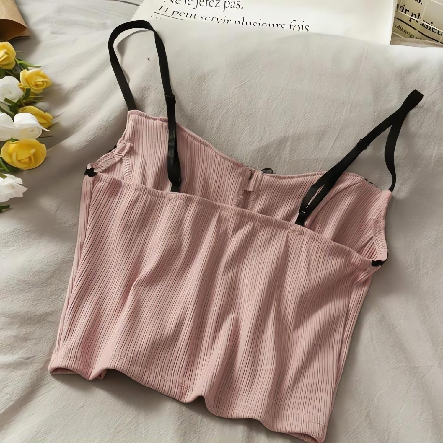 Soft Girl Bow Corduroy Top - KAYSMAR