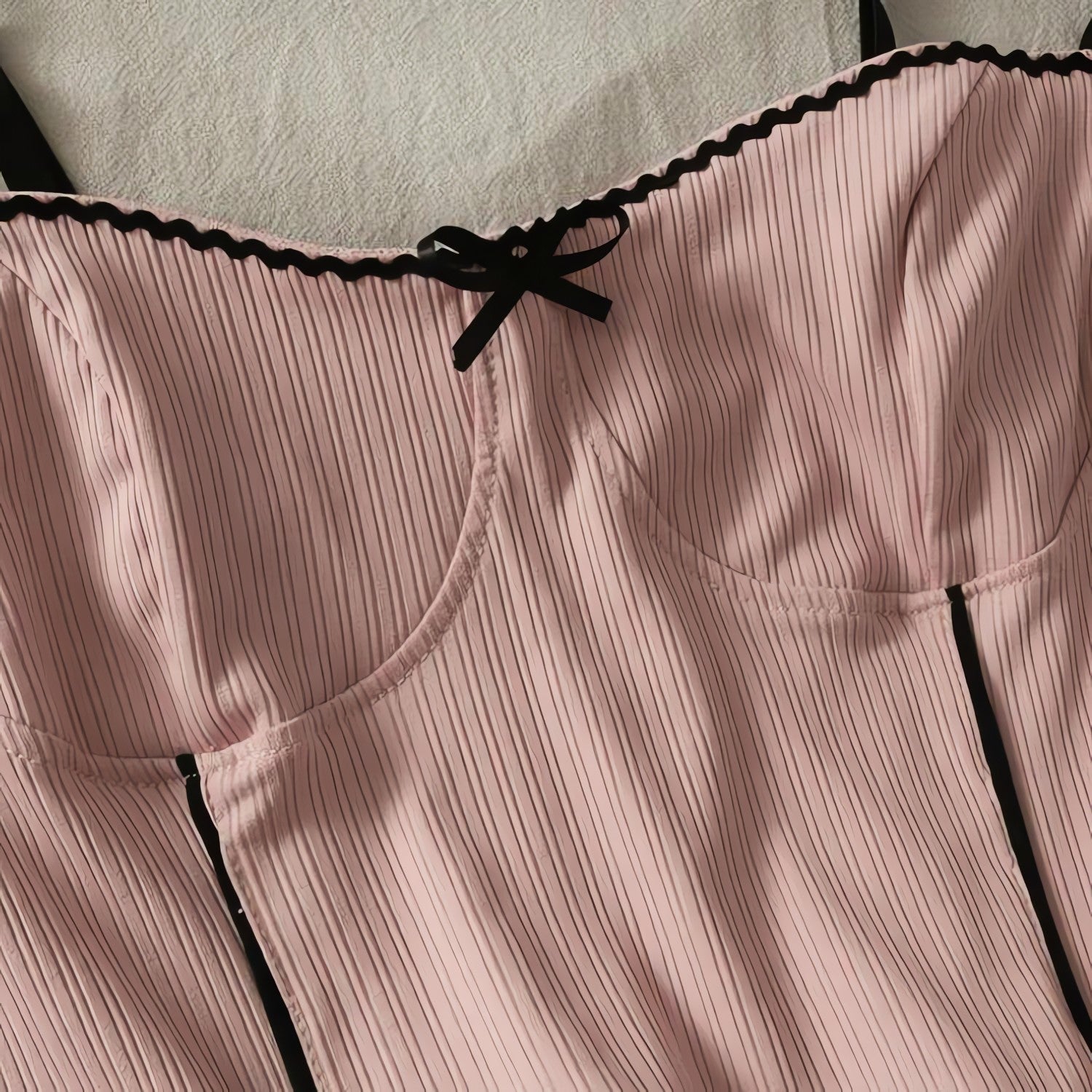 Soft Girl Bow Corduroy Top - KAYSMAR