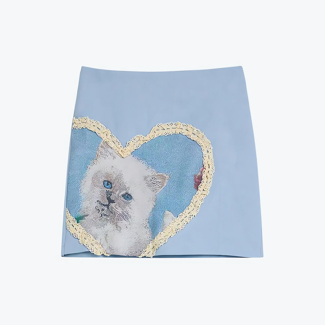 Soft Girl Cat Heart Mini Skirt - KAYSMAR