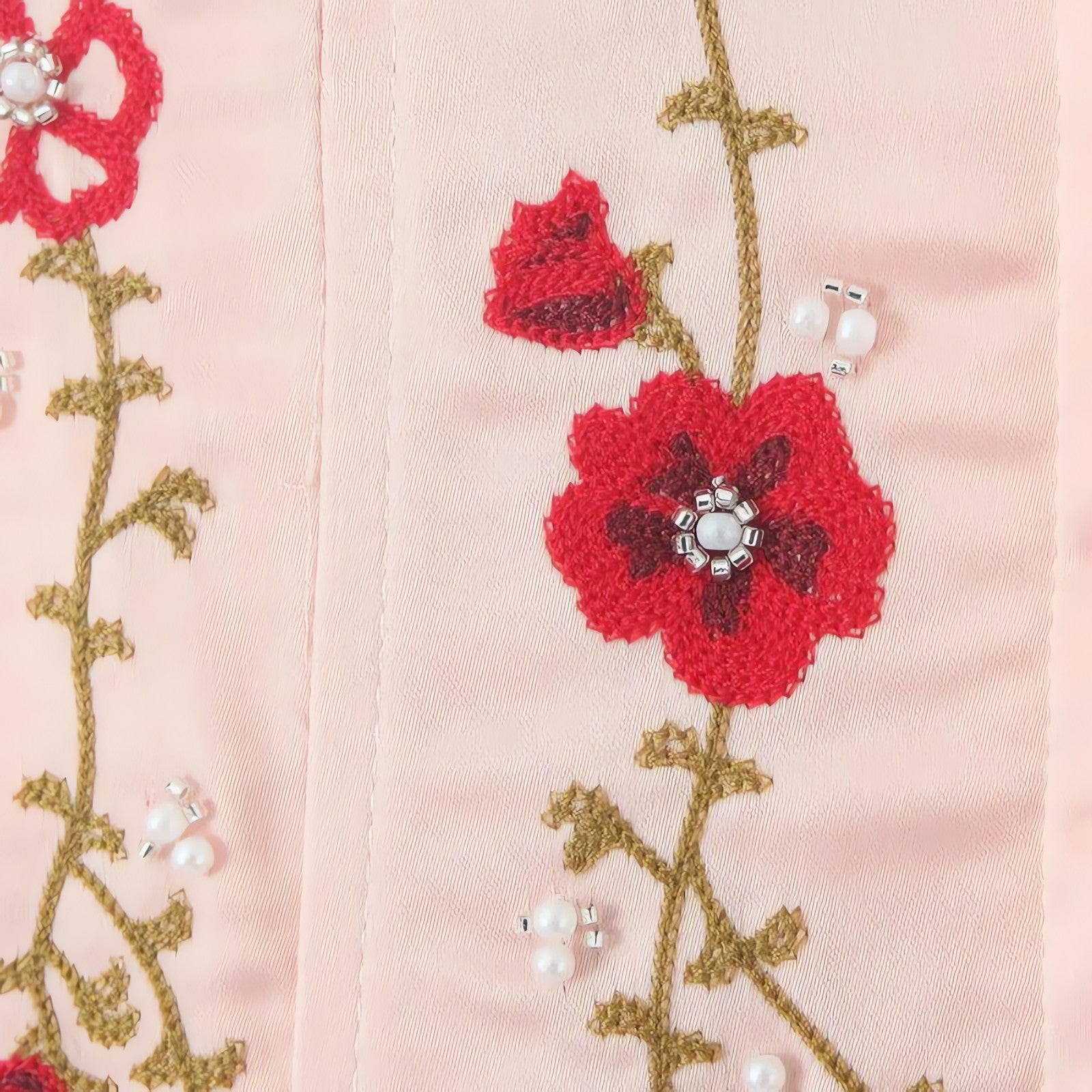 Soft Girl Embroidered Beaded Corset Top - KAYSMAR