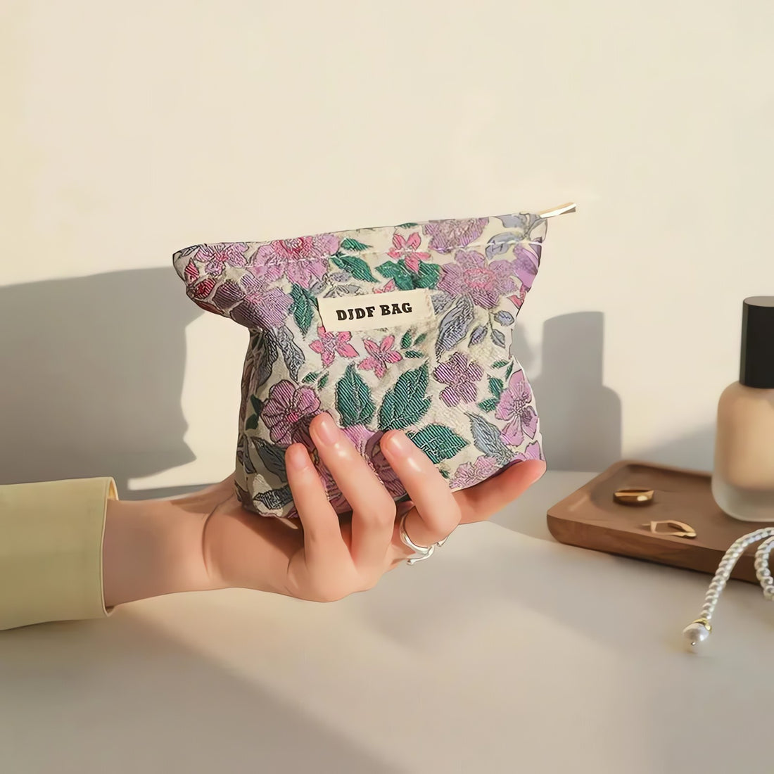 Soft Girl Floral Mini Makeup Bag - KAYSMAR