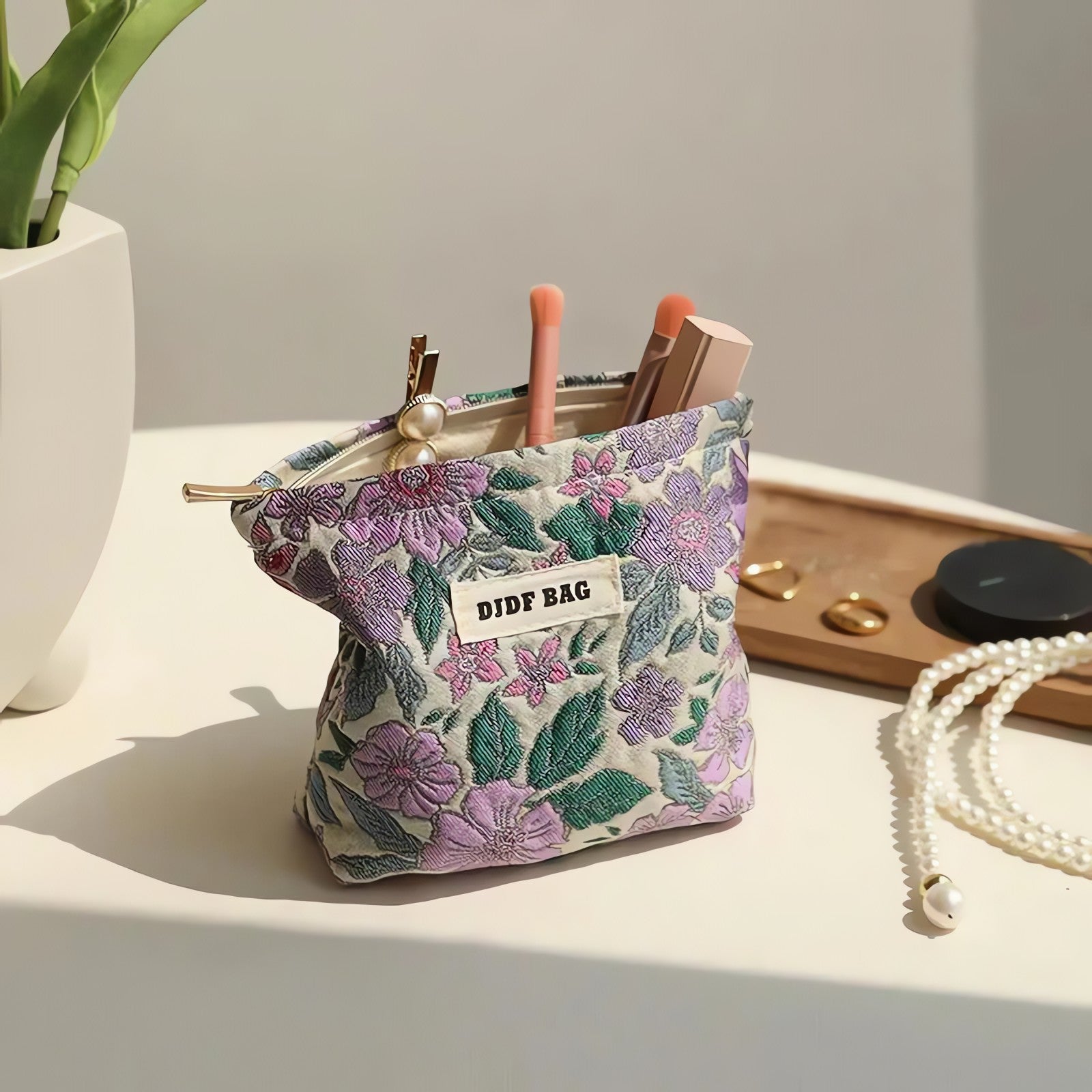 Soft Girl Floral Mini Makeup Bag - KAYSMAR