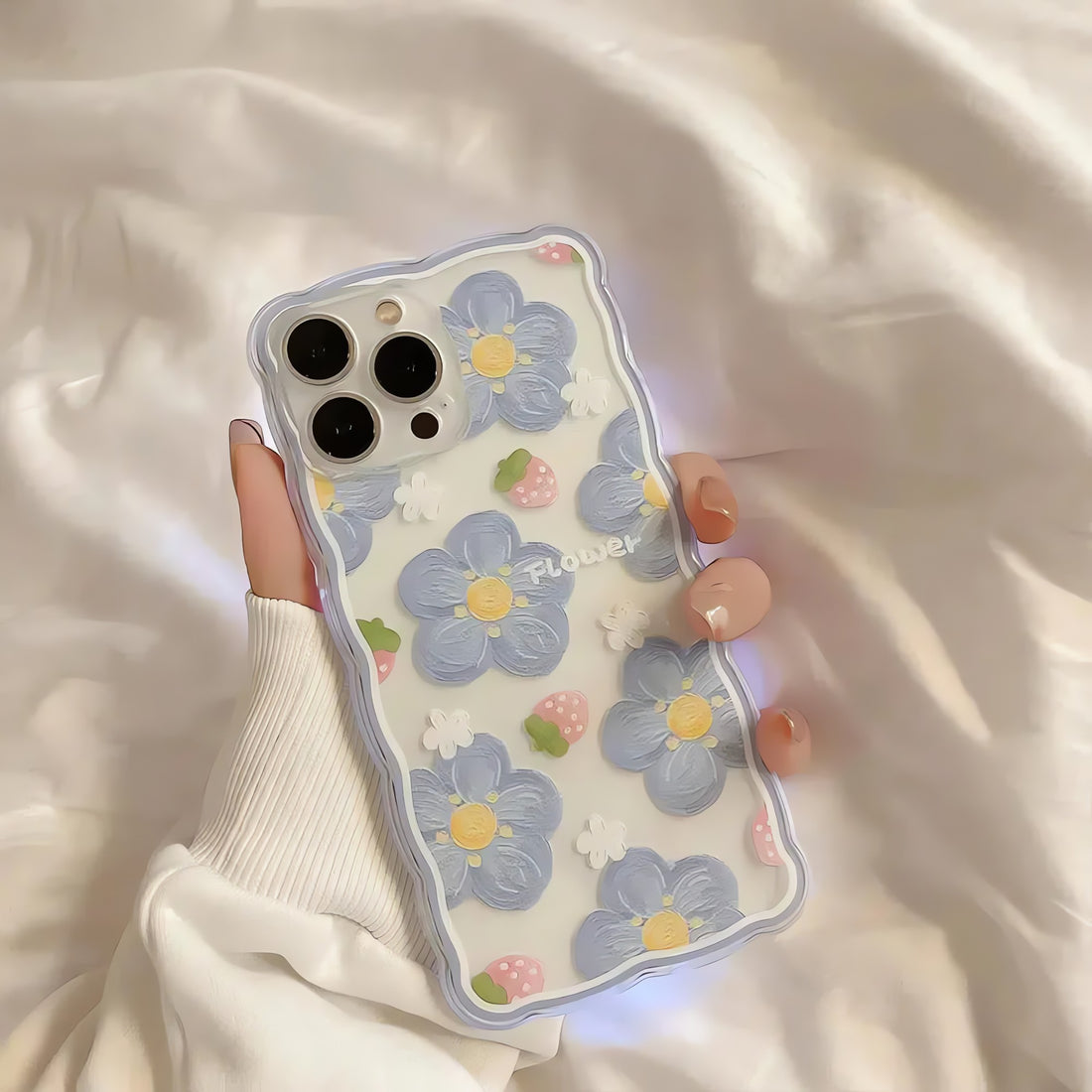 Soft Girl Flowers Clear Phone Case - KAYSMAR