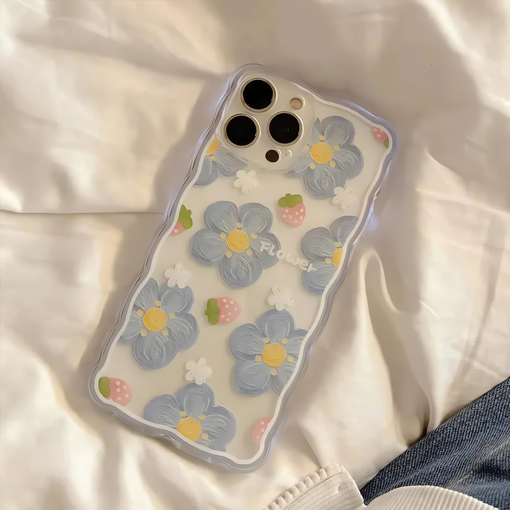 Soft Girl Flowers Clear Phone Case - KAYSMAR