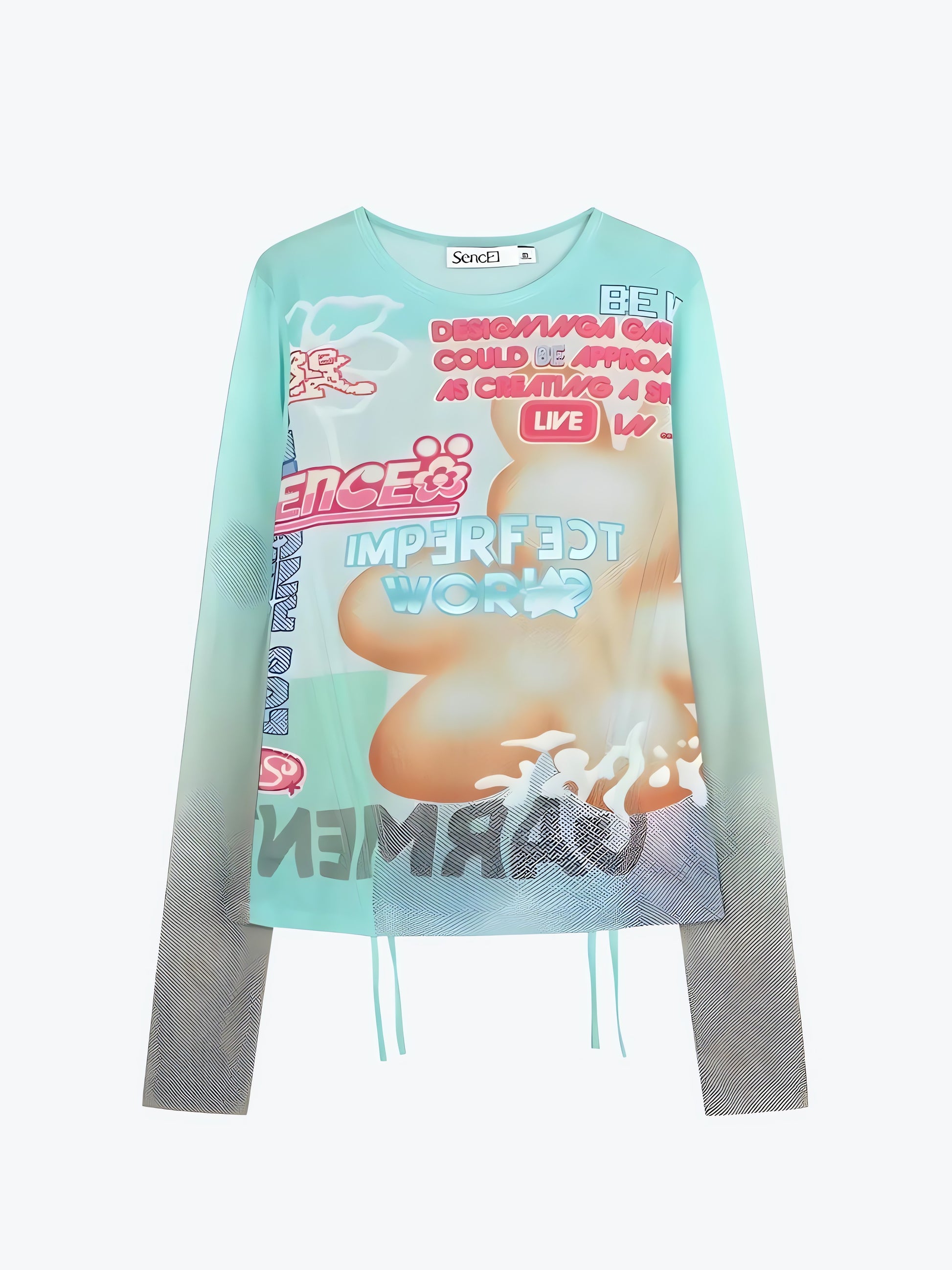Soft Girl Imperfect World Drawstring Top - KAYSMAR