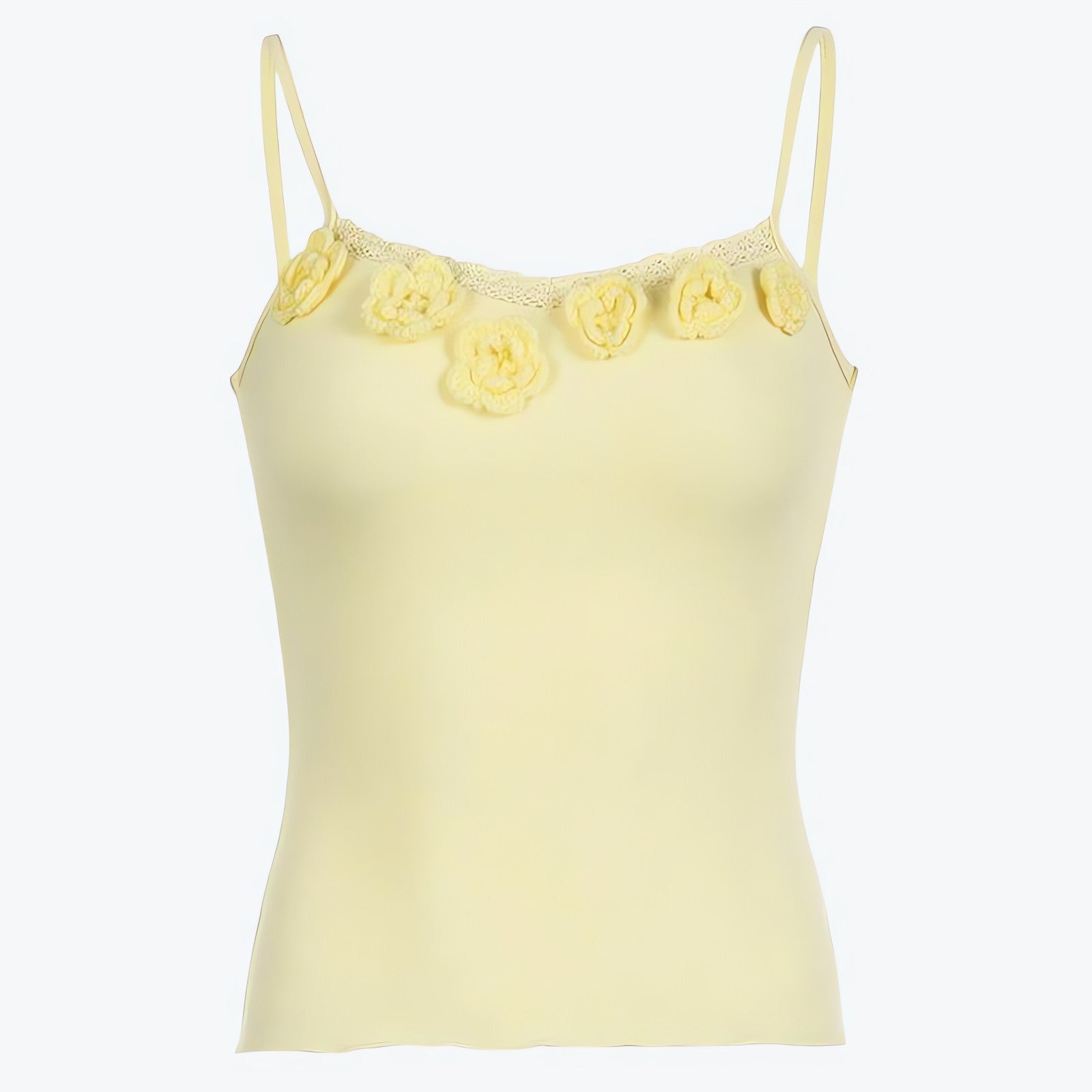 Soft Girl Knitted Flower Top - KAYSMAR