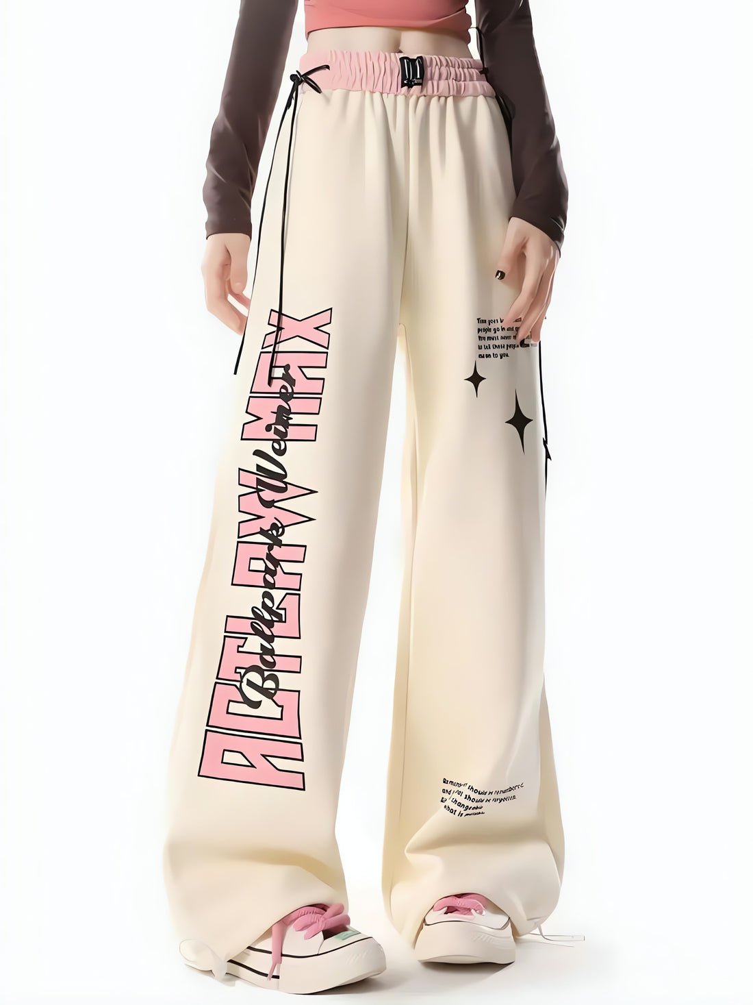 Soft Girl Lace Up Sweatpants - KAYSMAR