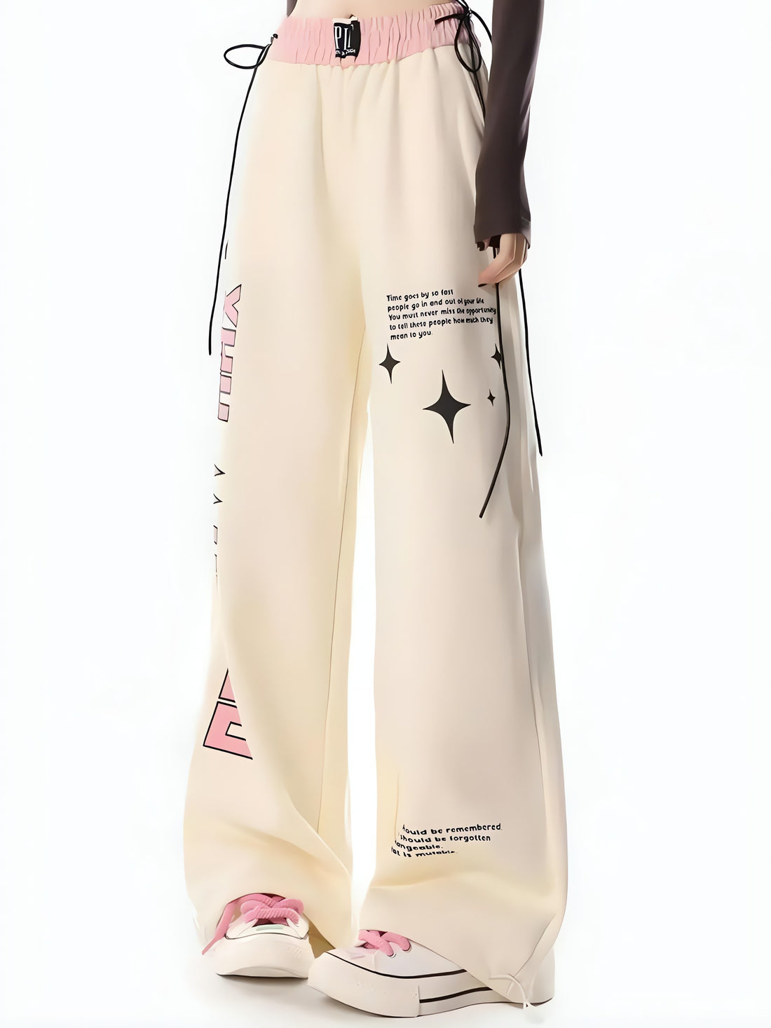 Soft Girl Lace Up Sweatpants - KAYSMAR