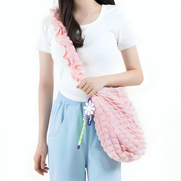 Soft Girl Quilted Ruched Hobo Bag - KAYSMAR