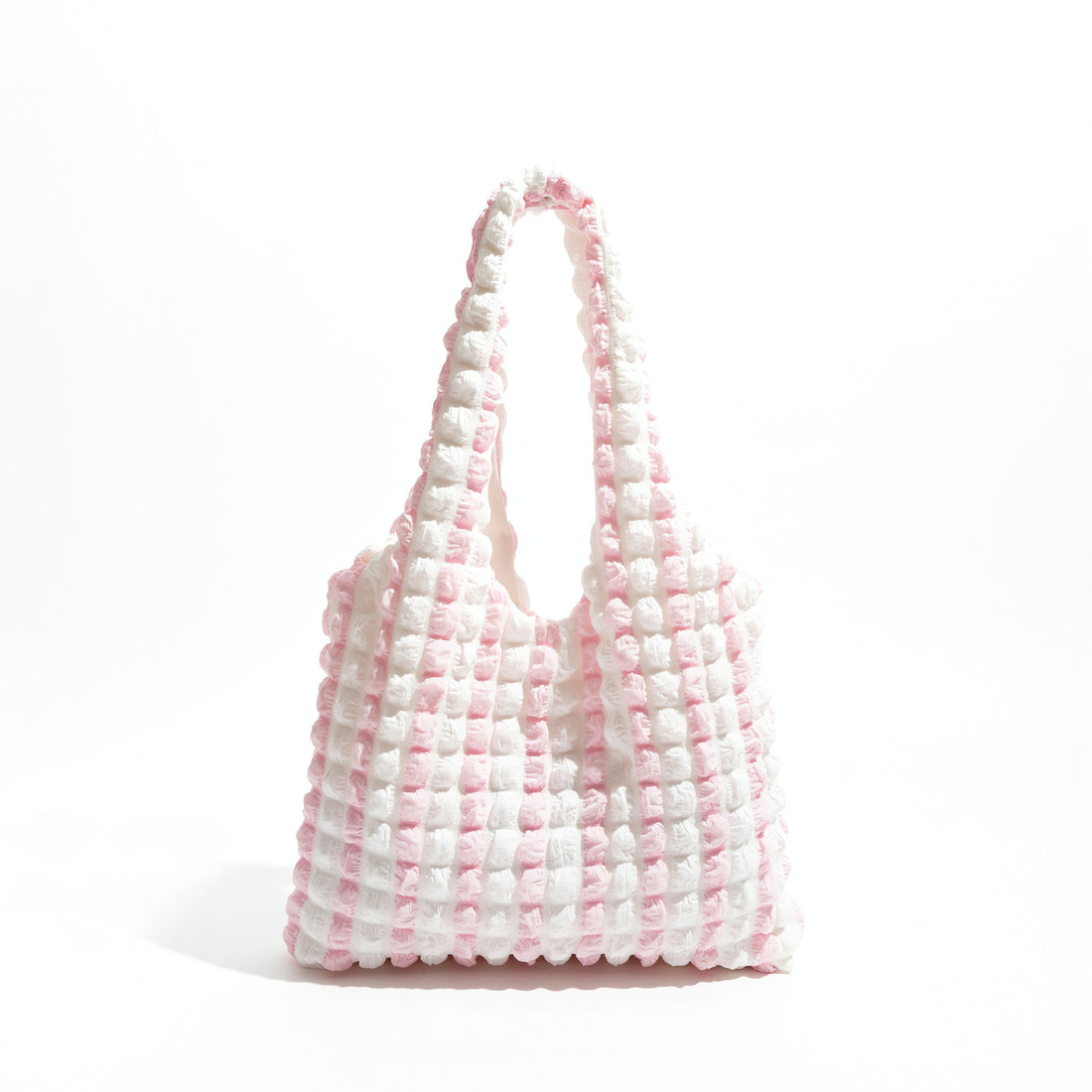 Soft Girl Quilted Striped Handbag - KAYSMAR