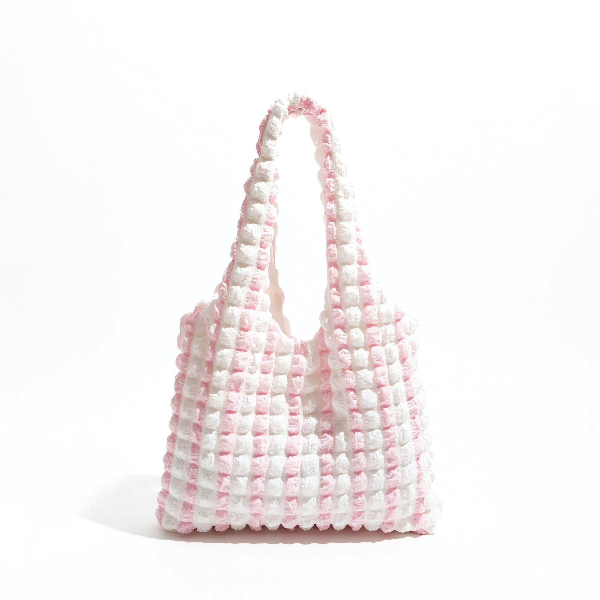 Soft Girl Quilted Striped Handbag - KAYSMAR