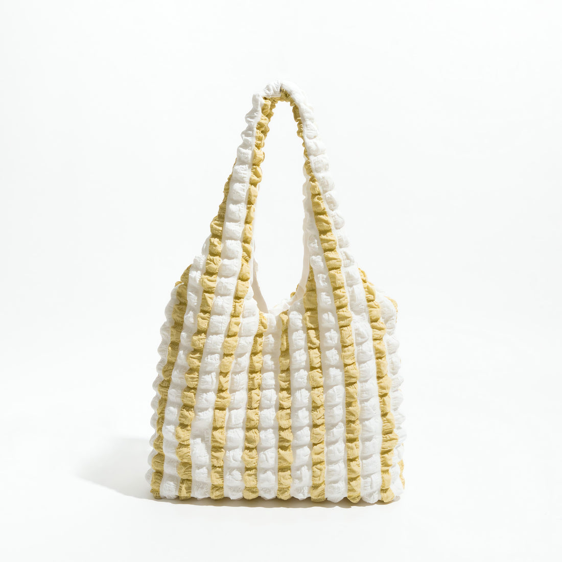 Soft Girl Quilted Striped Handbag - KAYSMAR