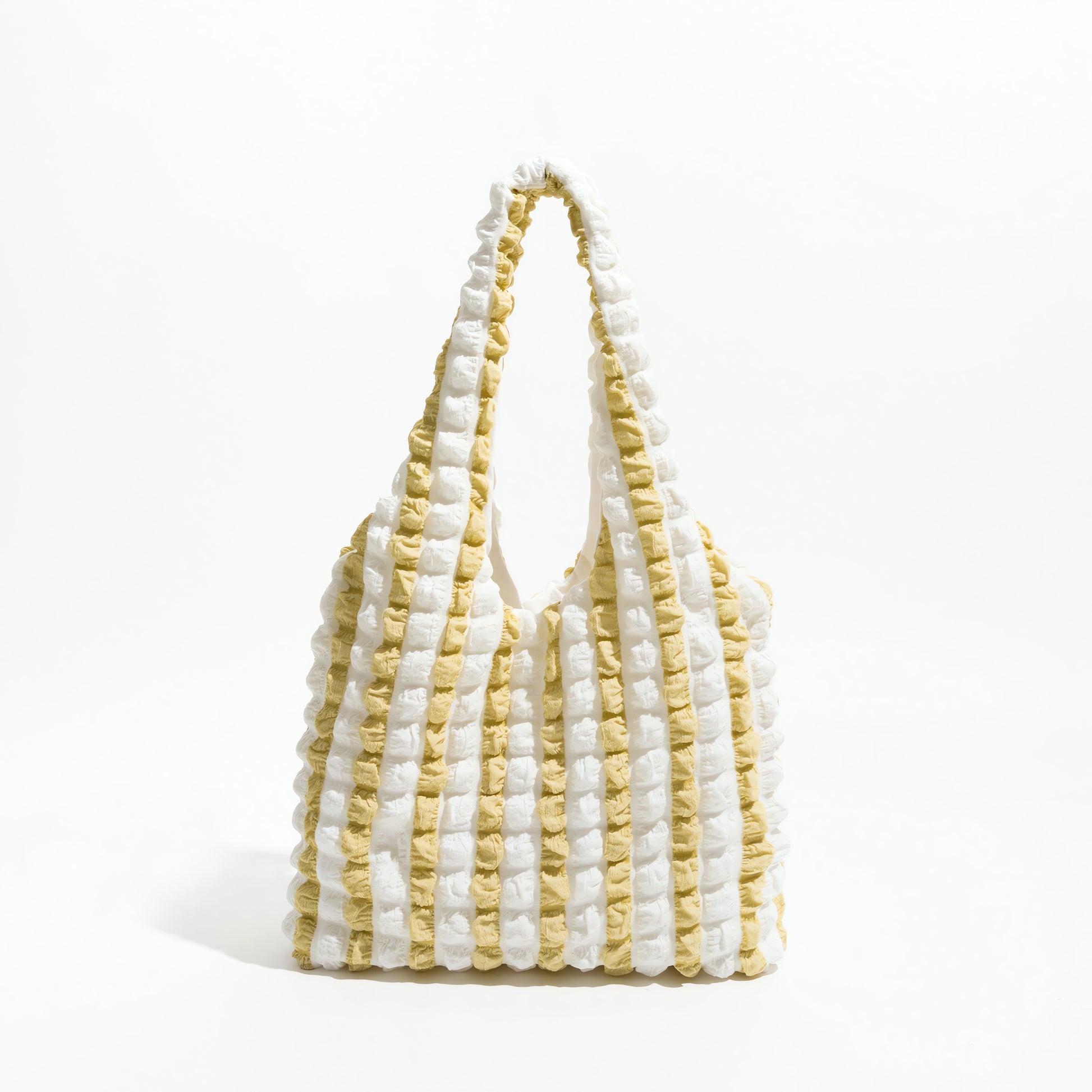 Soft Girl Quilted Striped Handbag - KAYSMAR