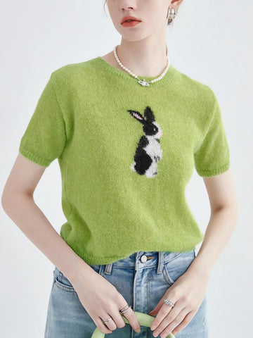 Soft Girl Rabbit Knitted Top - KAYSMAR