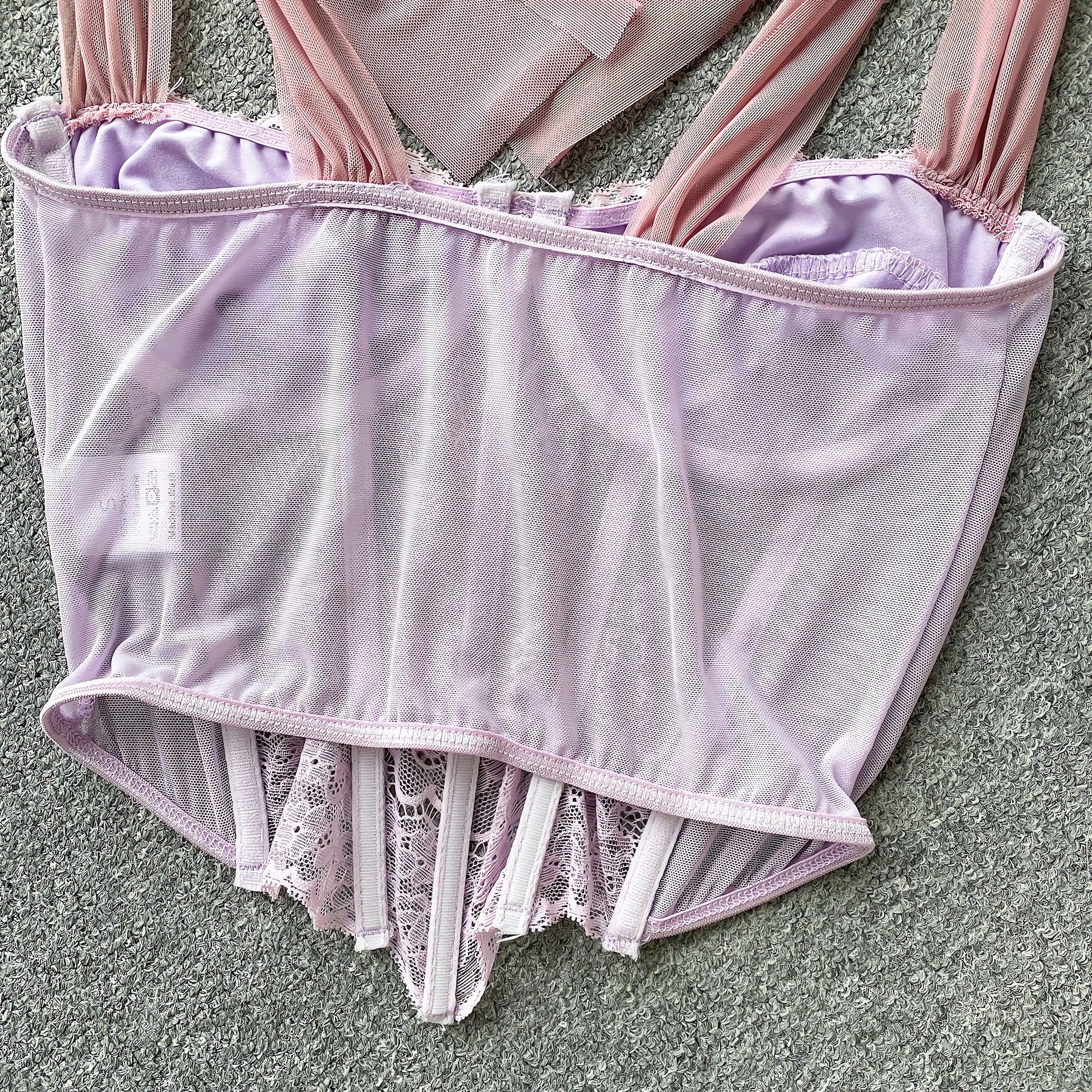 Soft Girl Sheer Lace Corset Top - KAYSMAR