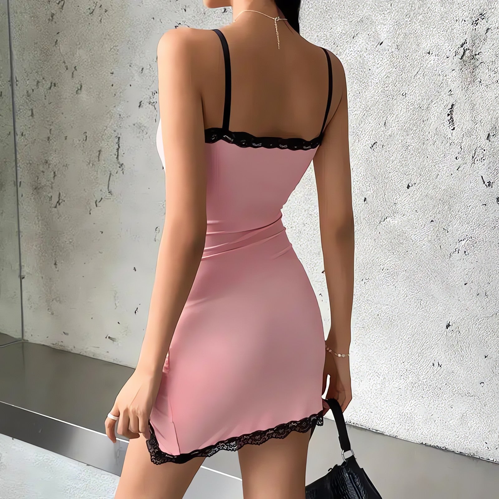 Soft Girl Slit Mini Dress - KAYSMAR