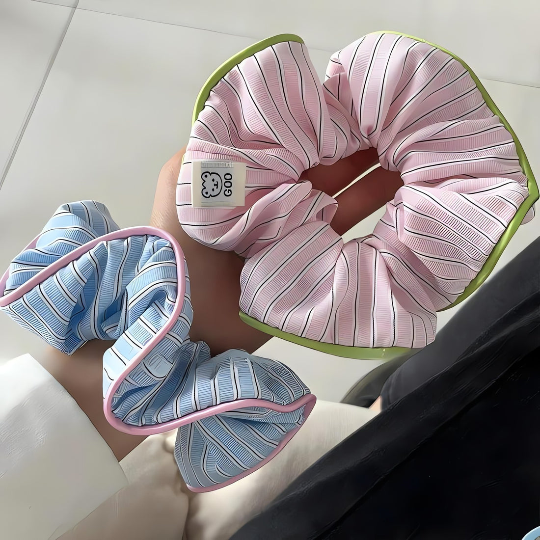 Soft Girl Striped Scrunchies - KAYSMAR