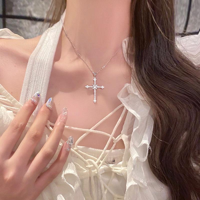 Sparkle Cross Necklace - KAYSMAR