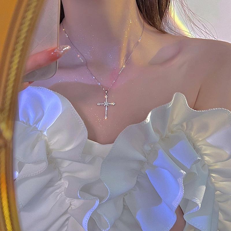 Sparkle Cross Necklace - KAYSMAR