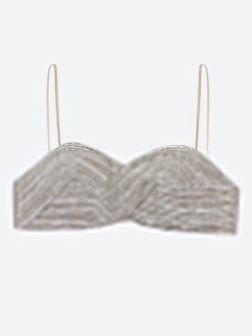 Sparkle Rhinestone Bra Crop Top - KAYSMAR