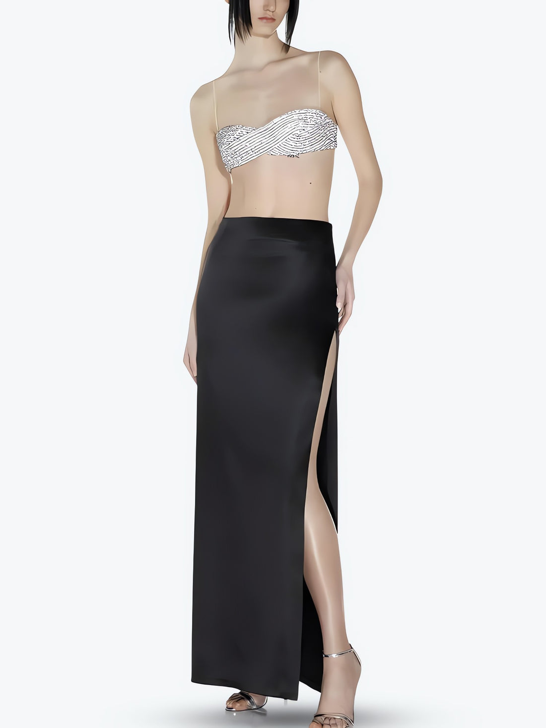 Sparkle Rhinestone Bra Crop Top - KAYSMAR