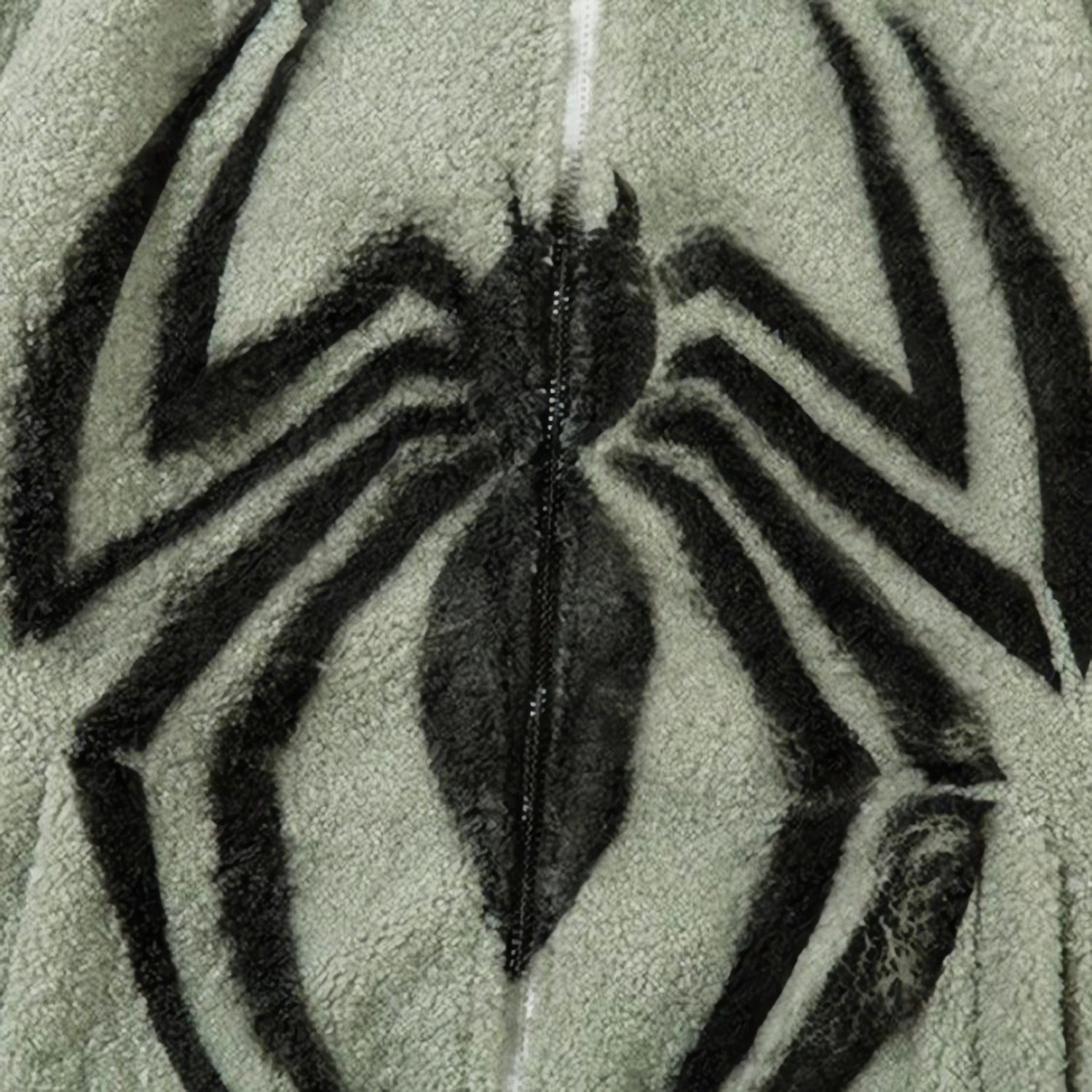 Spider Full Zip-Up Teddy Hoodie Jacket - KAYSMAR