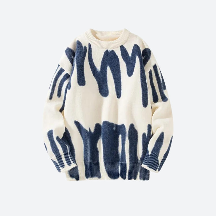 Spray Paint Soft Touch Knitted Sweater - KAYSMAR