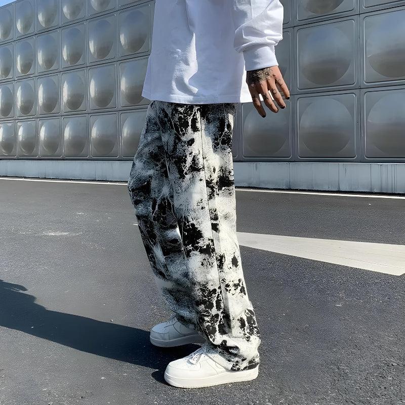Spray Paint Straight Leg Jeans - KAYSMAR
