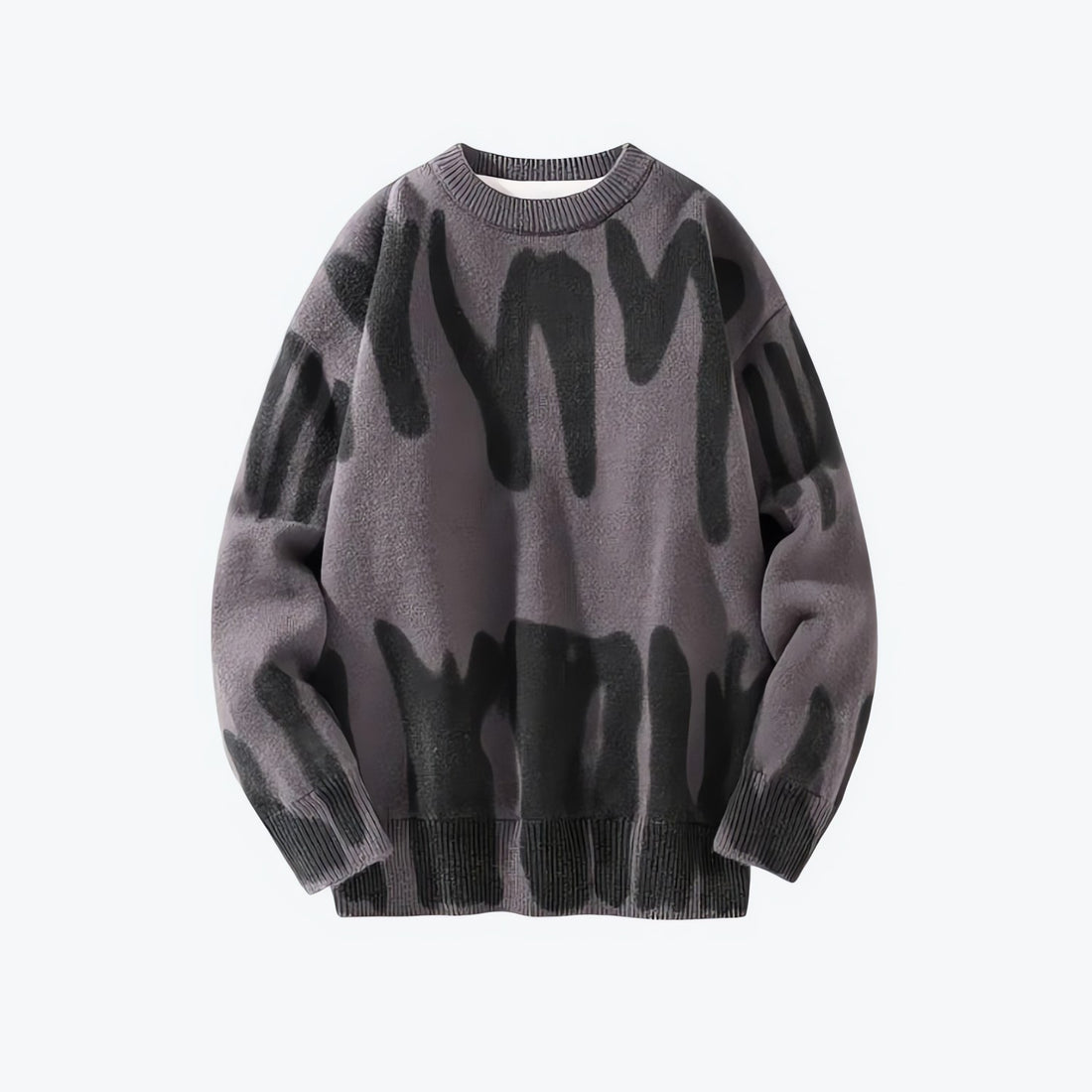 Spray Paint Soft Touch Knitted Sweater - KAYSMAR