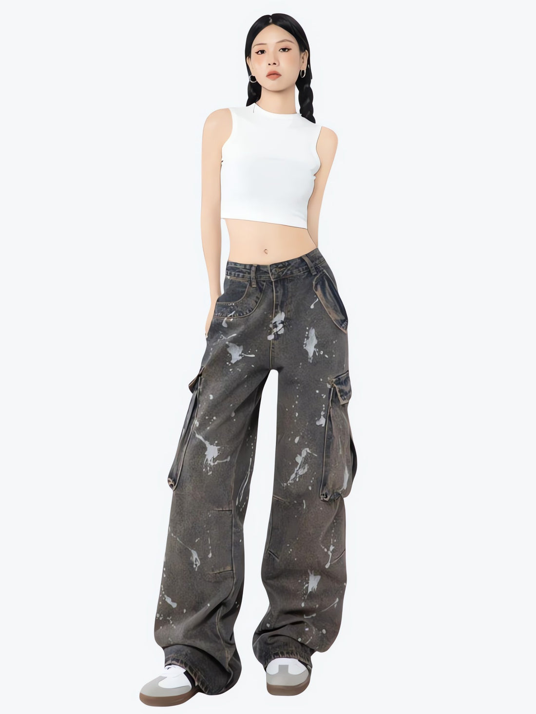 Stained Cargo Jeans - KAYSMAR