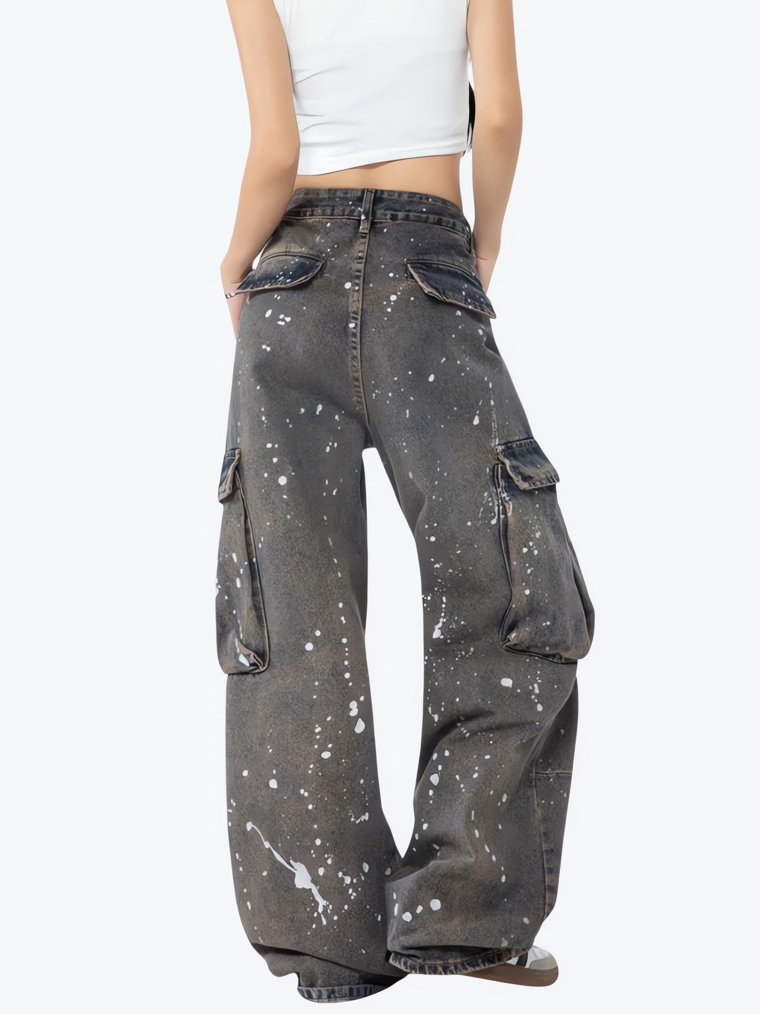 Stained Cargo Jeans - KAYSMAR