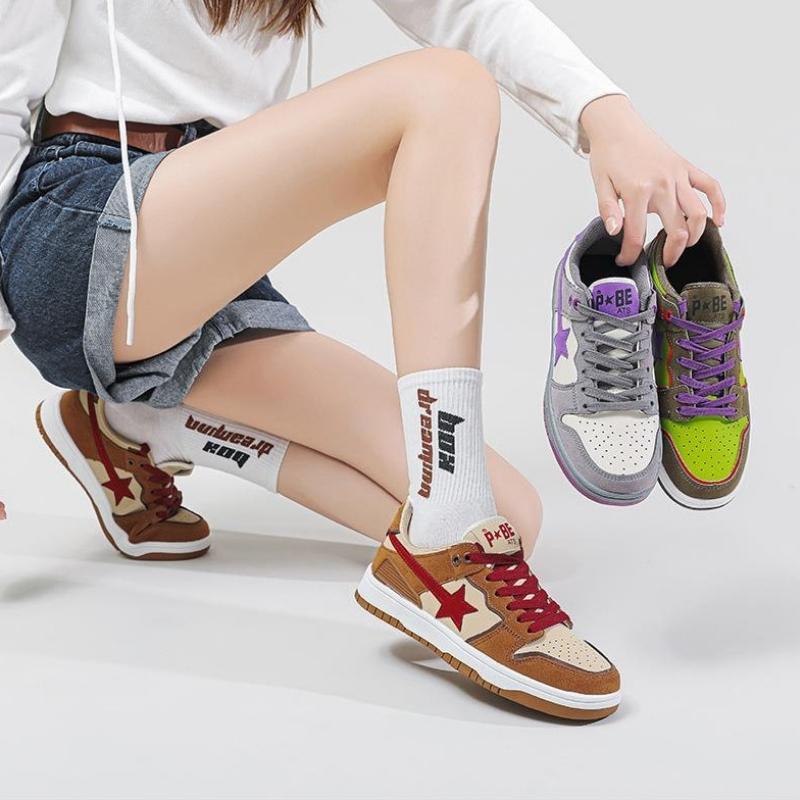 Star Embroidered Multicolor Sneakers - KAYSMAR