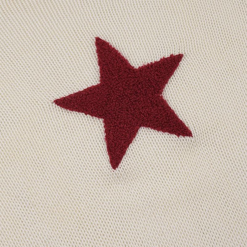 Star Embroidery Knitted Top - KAYSMAR