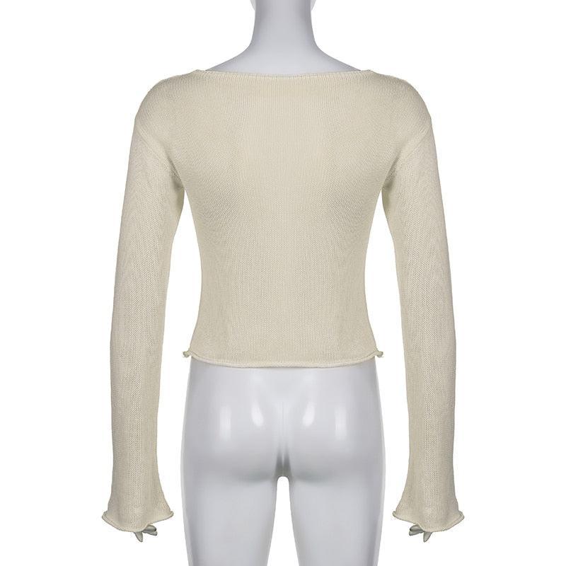Star Embroidery Knitted Top - KAYSMAR