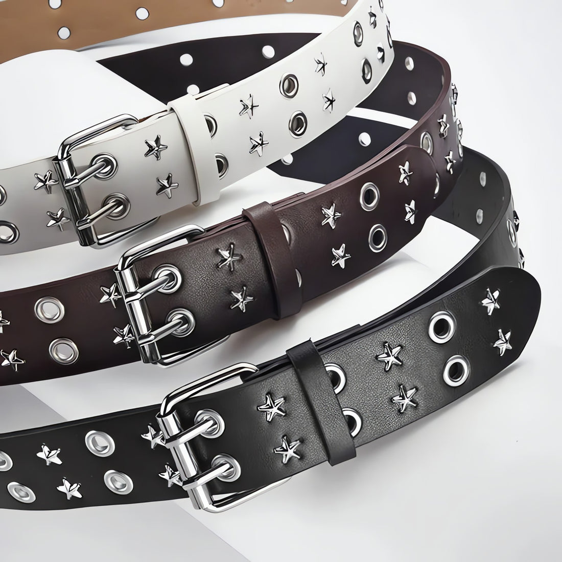 Star Studded Belt with Chain - KAYSMAR