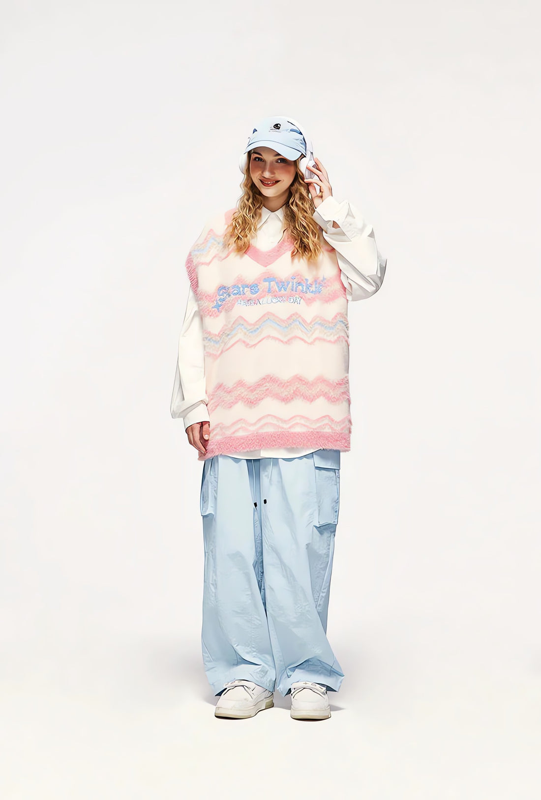 Stars Twinkle Fluffy Sweater Vest - KAYSMAR