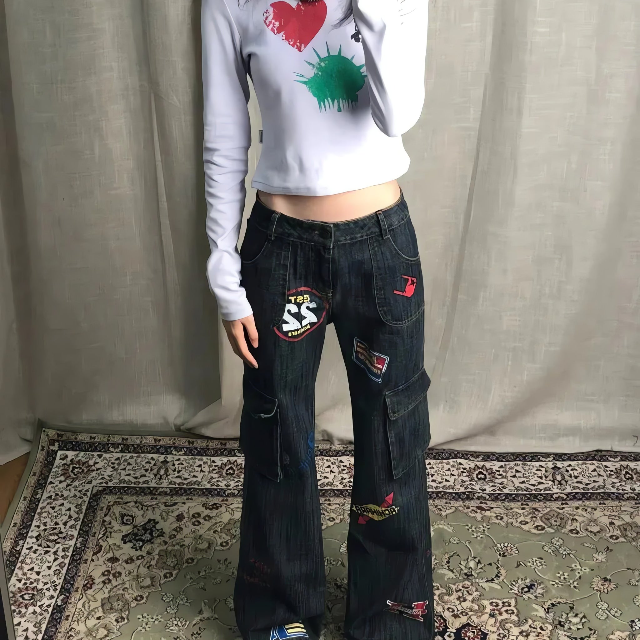 Sticker Cargo Jeans - KAYSMAR