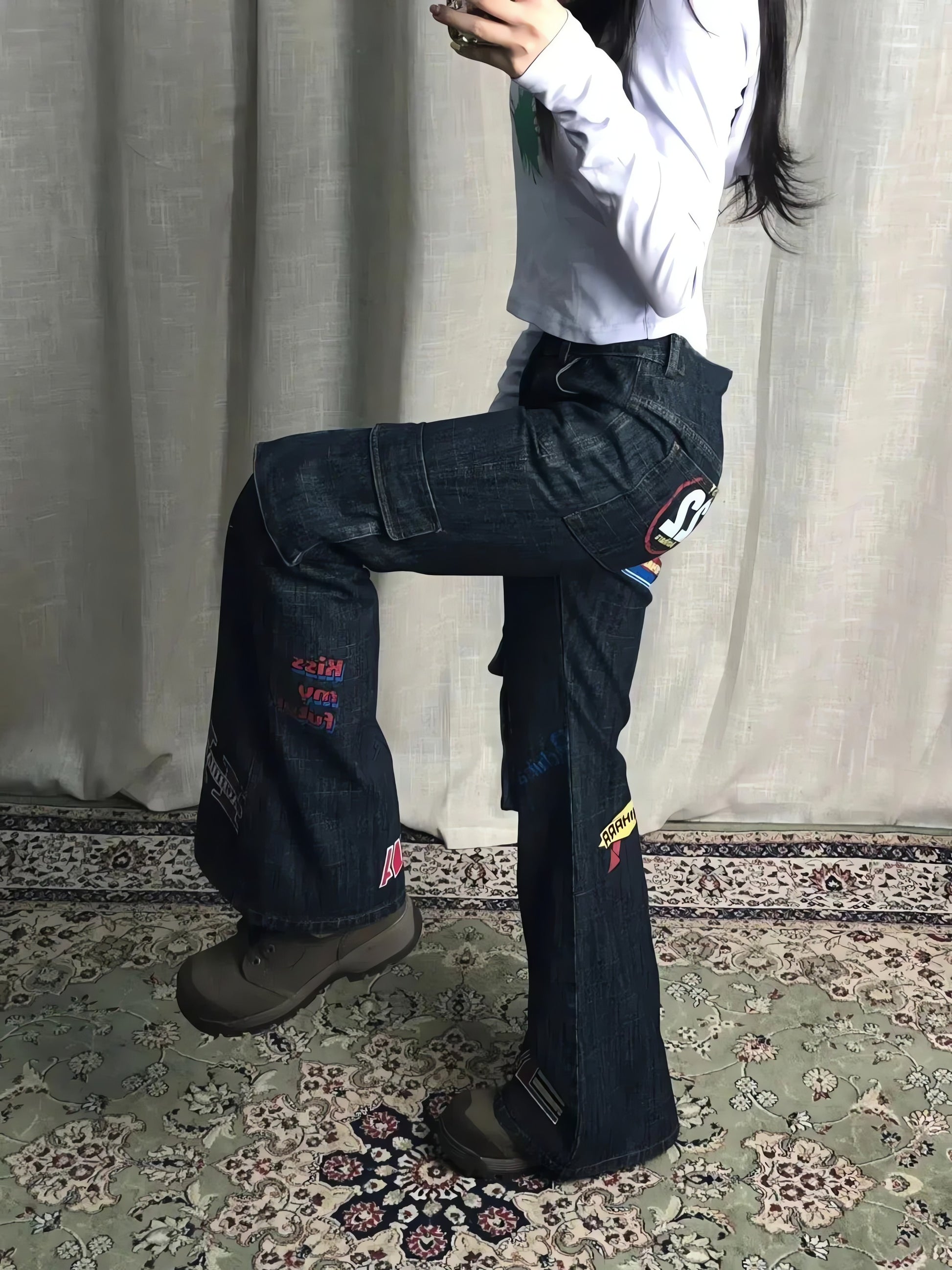 Sticker Cargo Jeans - KAYSMAR