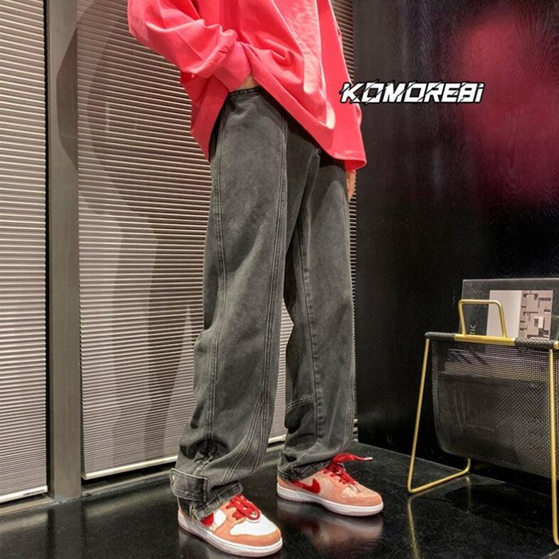 Straight Leg Baggy Jeans - KAYSMAR