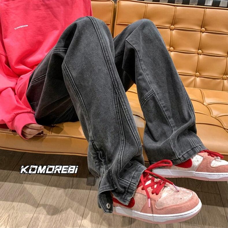 Straight Leg Baggy Jeans - KAYSMAR