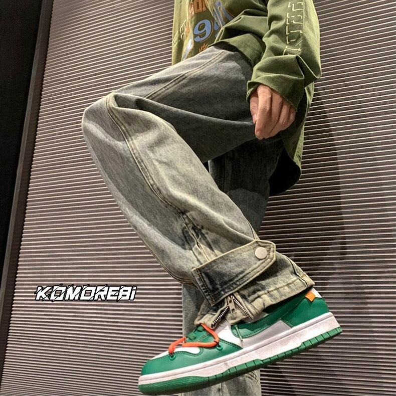 Straight Leg Baggy Jeans - KAYSMAR