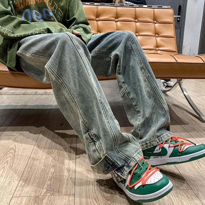 Straight Leg Baggy Jeans - KAYSMAR