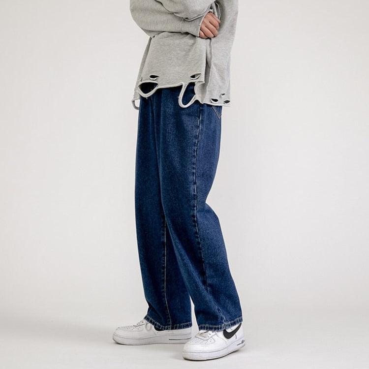 Straight Leg Mid Rise Baggy Jeans - KAYSMAR